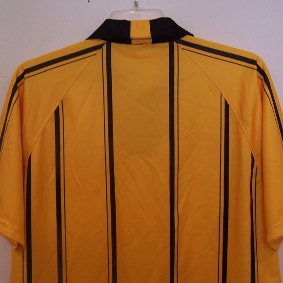 FORZA SOCCER YELLOW & BLACK STRIPED REFEREE JERSEY #3450 - Picture 8 of 9